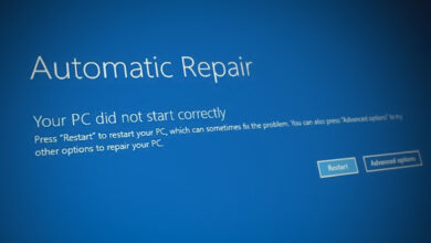 Automatic Repair Your PC did not Start Correctly