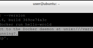 Docker connection error