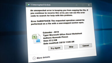 Error 0x800704C8 on Windows When Copying Files