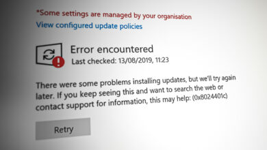 Window updates error 0x8024401c