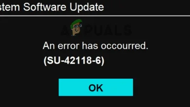 An error has occurred. (SU-42118-6)