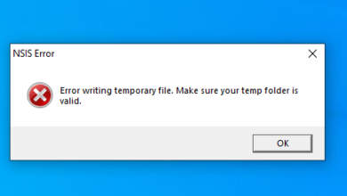 "Error writing temporary file, Make sure your temp folder is valid"