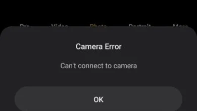 Can't connect to camera