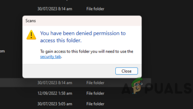 You Have Been Denied Permission to Access this Folder Error Message