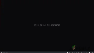 Failed to Load this Broadcast Error Message