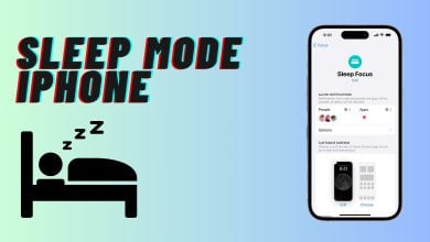 Sleep mode iPhone