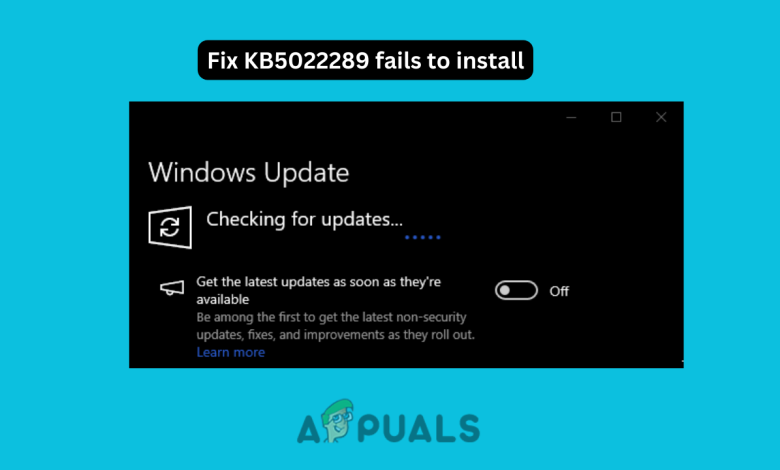Fix KB5022289 fails to install