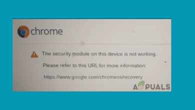 The security module on this device is not working