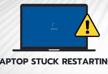 Laptop stuck restarting