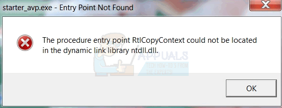 Fix The Procedure Entry Point Name Could Not Be Located In The