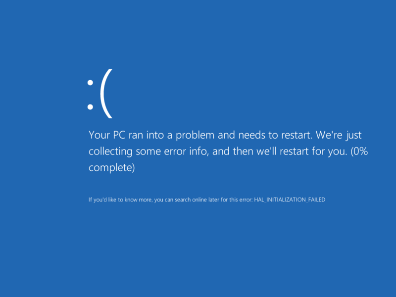 Blue Screen Windows 8