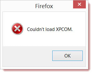 Firefox Could'nt Load XPCOM