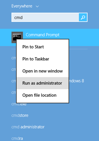 run as administrator windows 10