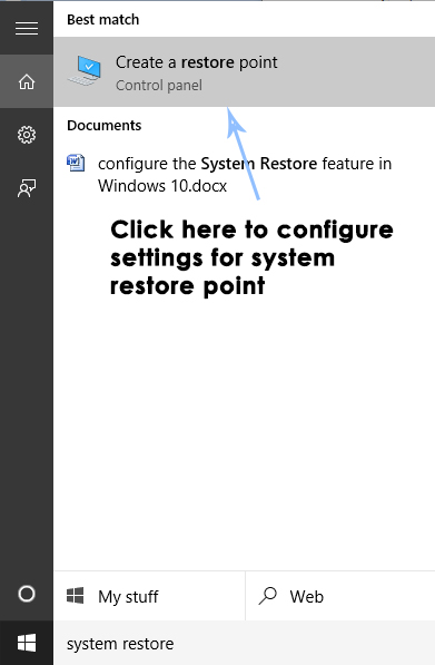 system restore in windows 10-1