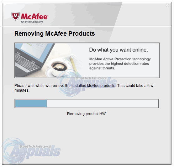 mcafee removal tool