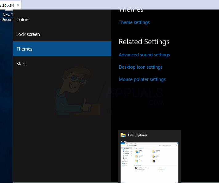 Wechseln Sie zum geheimen dunklen Windows 10-Thema