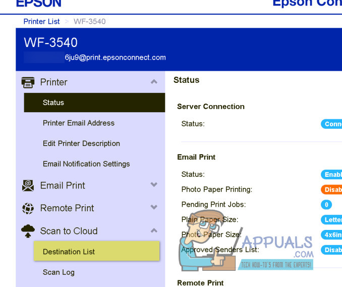 scan to email epson
