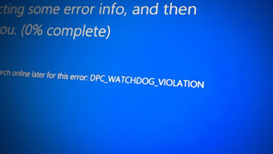 DPC Watchdog Violation BSOD Screen