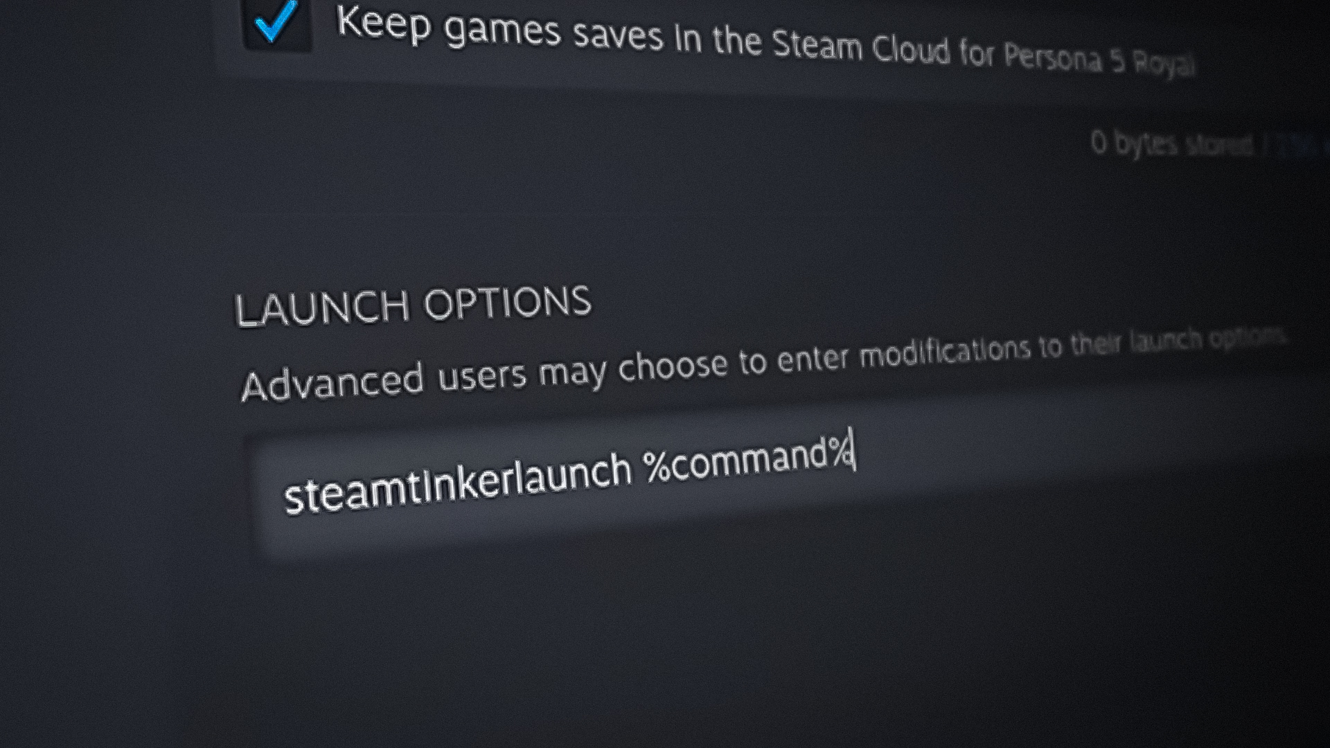 Steam Game Launch Options Settings