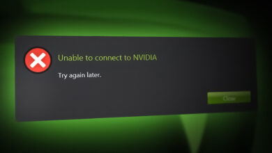 Unable to Connect to Nvidia Error