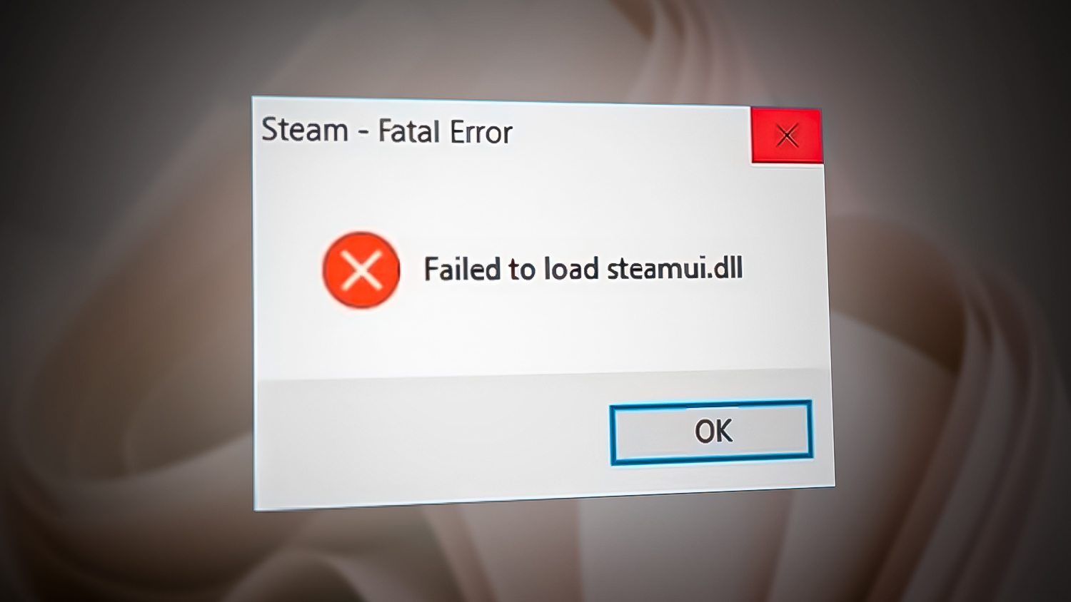 Failed to Load SteamUI.dll