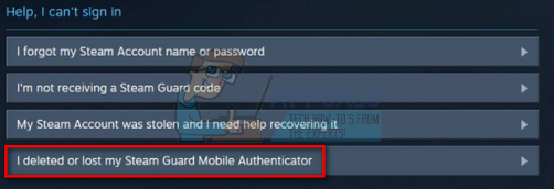Not steam showing code authenticator Steam will