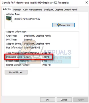 Comment augmenter la mémoire vidéo dédiée d'une CARTE/PUCES Graphique Intel 4-44.png