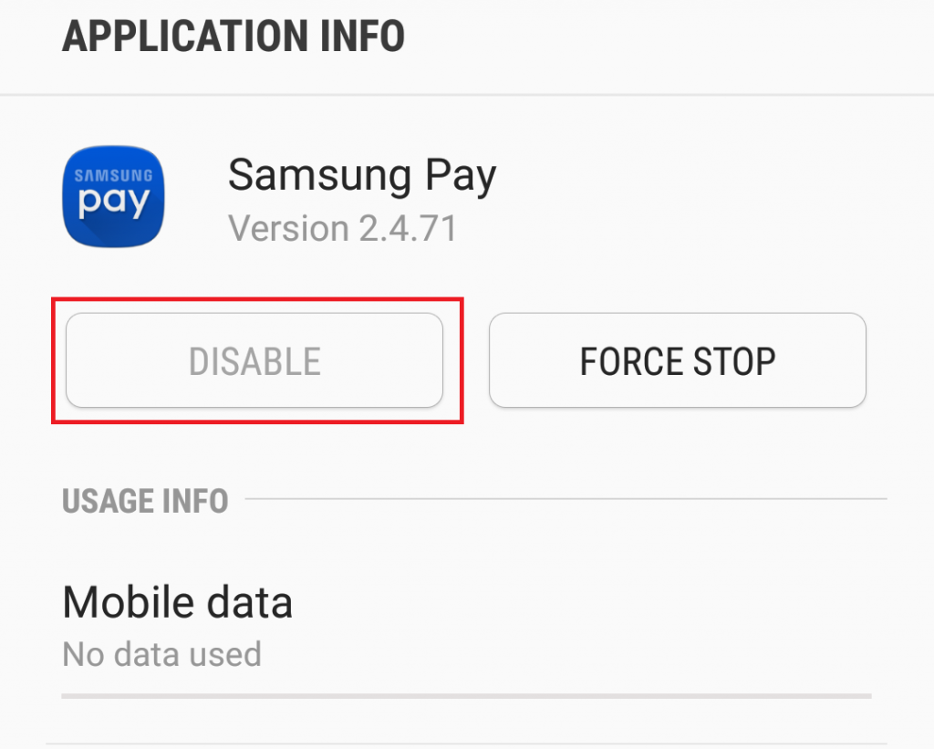 download removing samsung pay from home screen