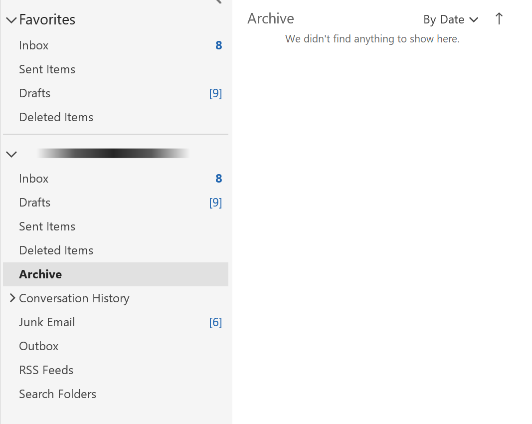 Archive Emails in Outlook