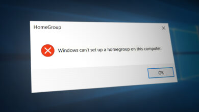 Windows no longer detects a homegroup