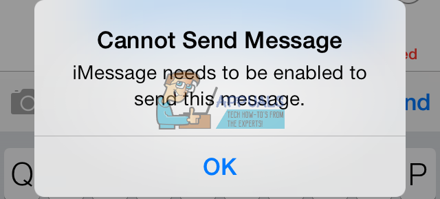 Fix: iMessage needs to be enabled to send this message