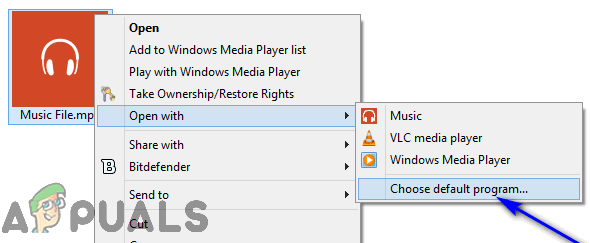 change default music player windows 10