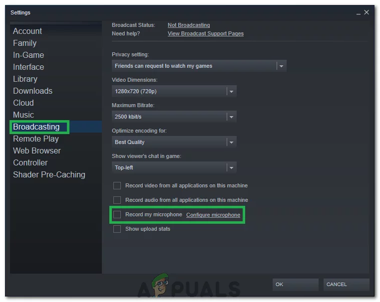 Steam Voice Settings button does not function · Issue #5498