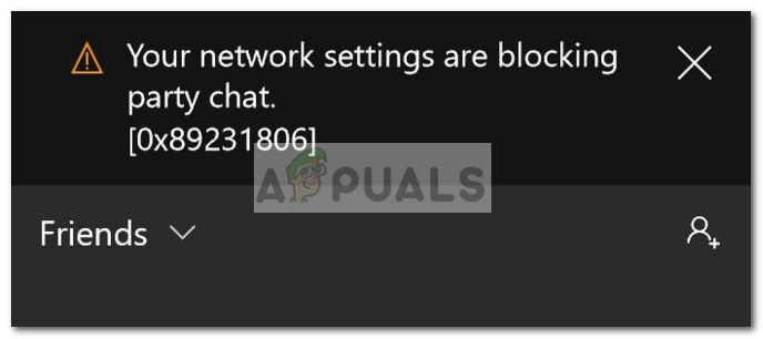 Fix: Xbox App Party Chat Error 0x89231806 - Appuals.com