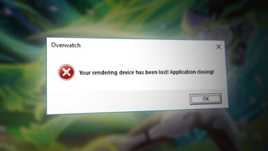 Overwatch Error Your Rendering Device has been lost