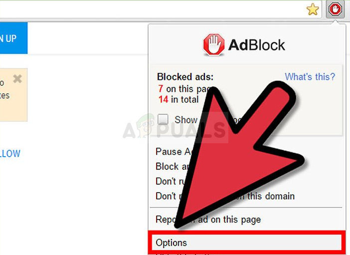 adblock plus not working on chrome