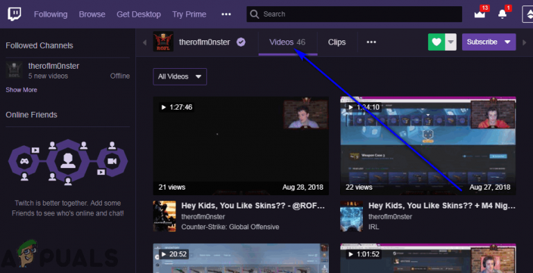 How to Easily Download Twitch VODs Videos? - Appuals.com