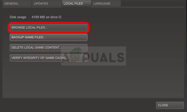 Steam - Browse local files