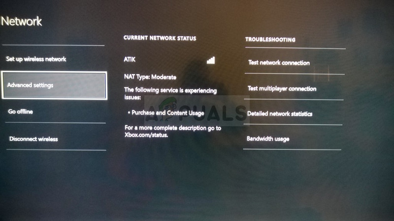 Xbox One Advanced settings