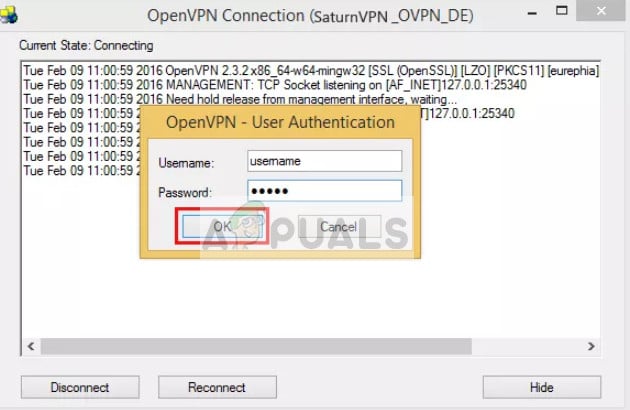 Open VPN GUI in Windows