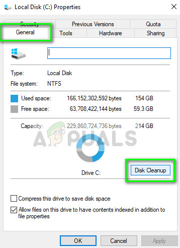 Cleaning Disk in Windows 10