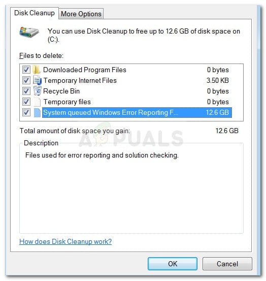 Cannot delete "System queued Windows Error Reporting Files"