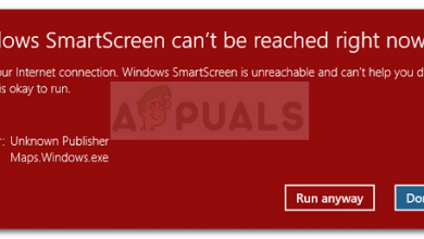 SmartScreen can't be reached right now