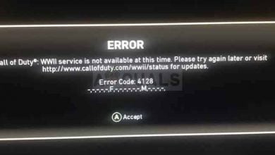 Call of Duty WW2 Error Code 4128