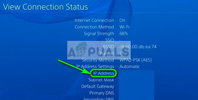 PS4 View Connection Status