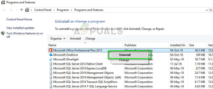 Uninstall Microsoft Office - Application Manager