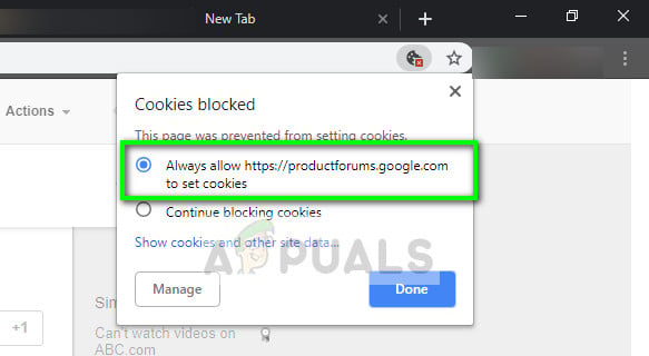 Enable Third party cookies in Chrome