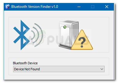 Example of a PC without an integrated Bluetooth feature