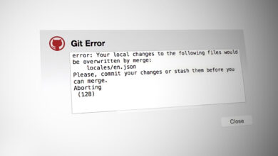 Git Error ‘Your local changes to the following files will be overwritten by merge’