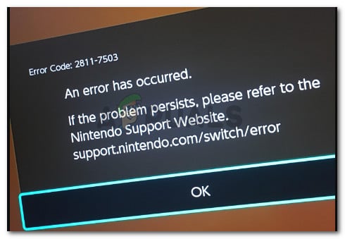 Nintendo Switch Error code 2811 - 7503